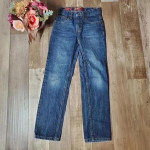 Arizona Jeans Slim Straight Boys Size 12 Medium Wash Blue Denim EUC